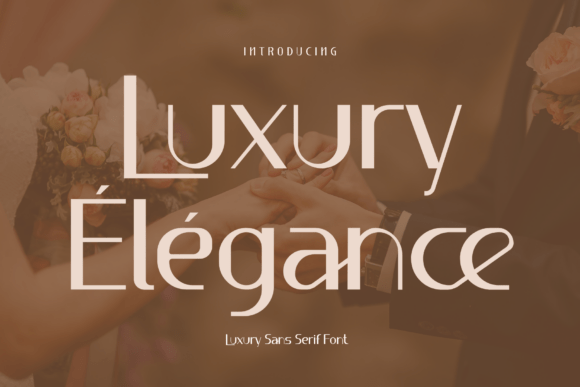 Luxury Élégance: A Modern Sans Serif Typeface for Branding